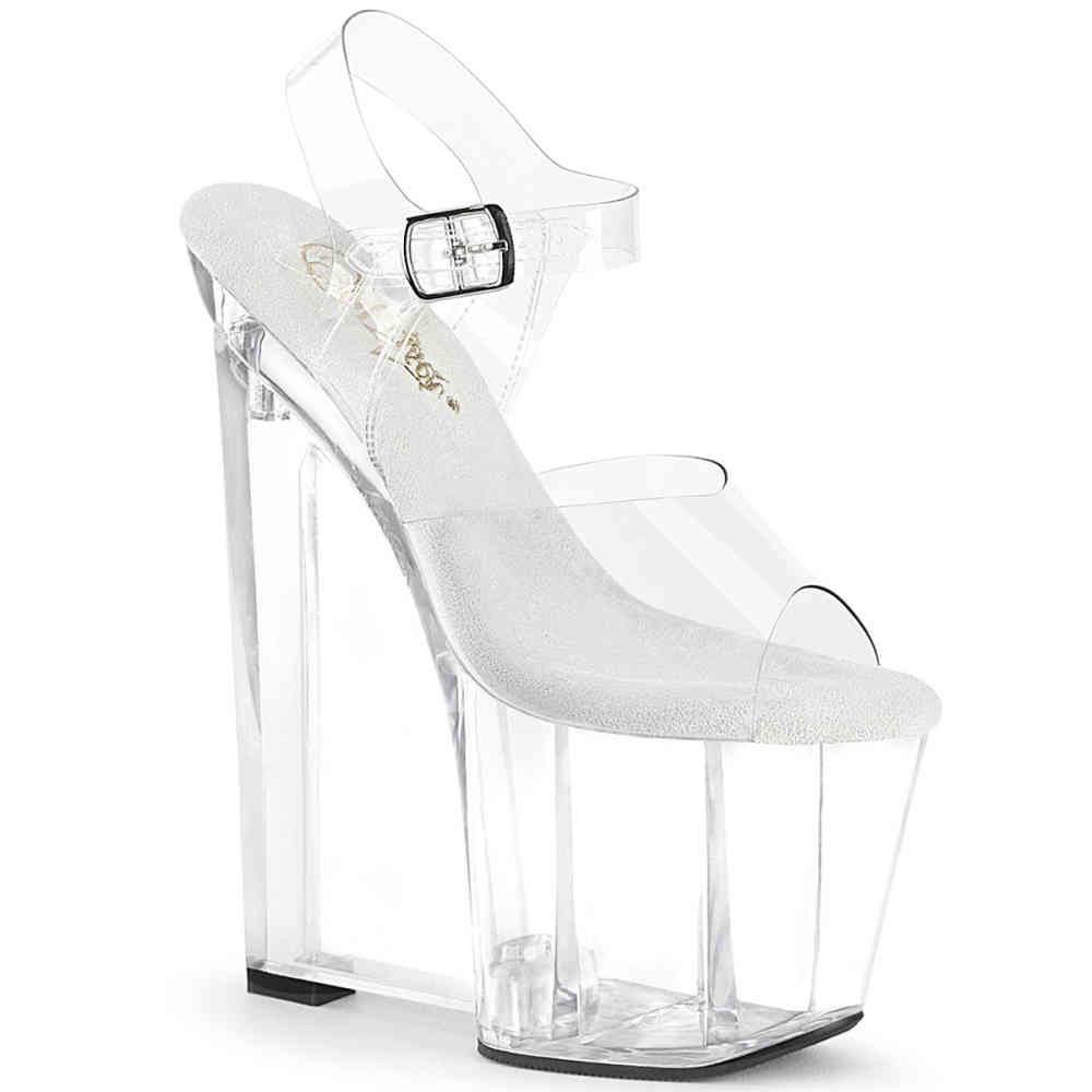 Pleaser - AMAZE808 Sandale à bride à la cheville - Transparent Product image